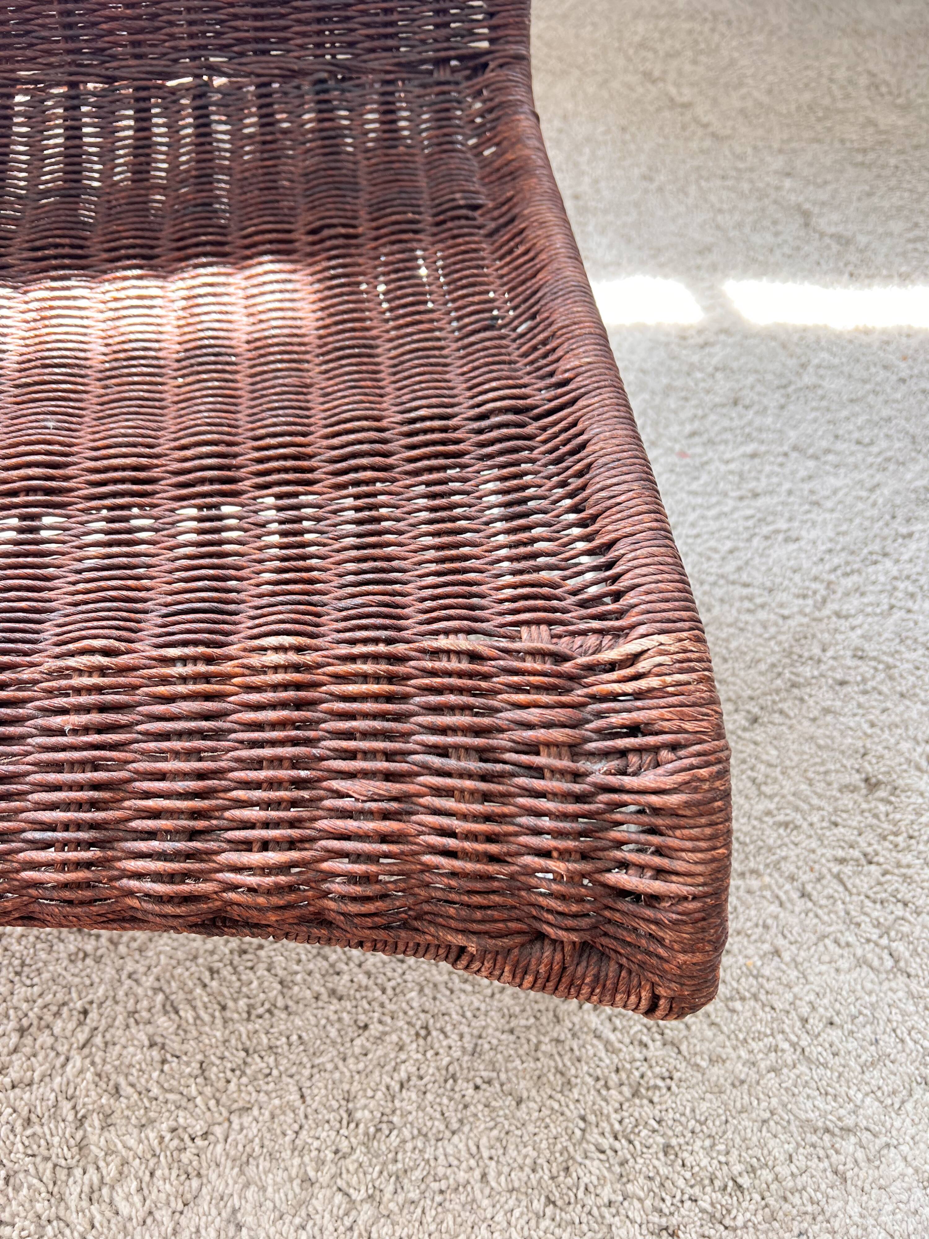 Fauteuil en rotin 70's