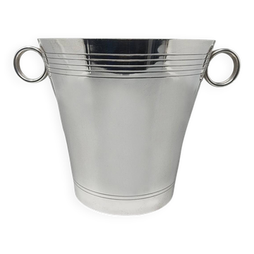 1930s Gorgeous Art Deco Champagne or Ice Bucket by Udner in Silver Plated.