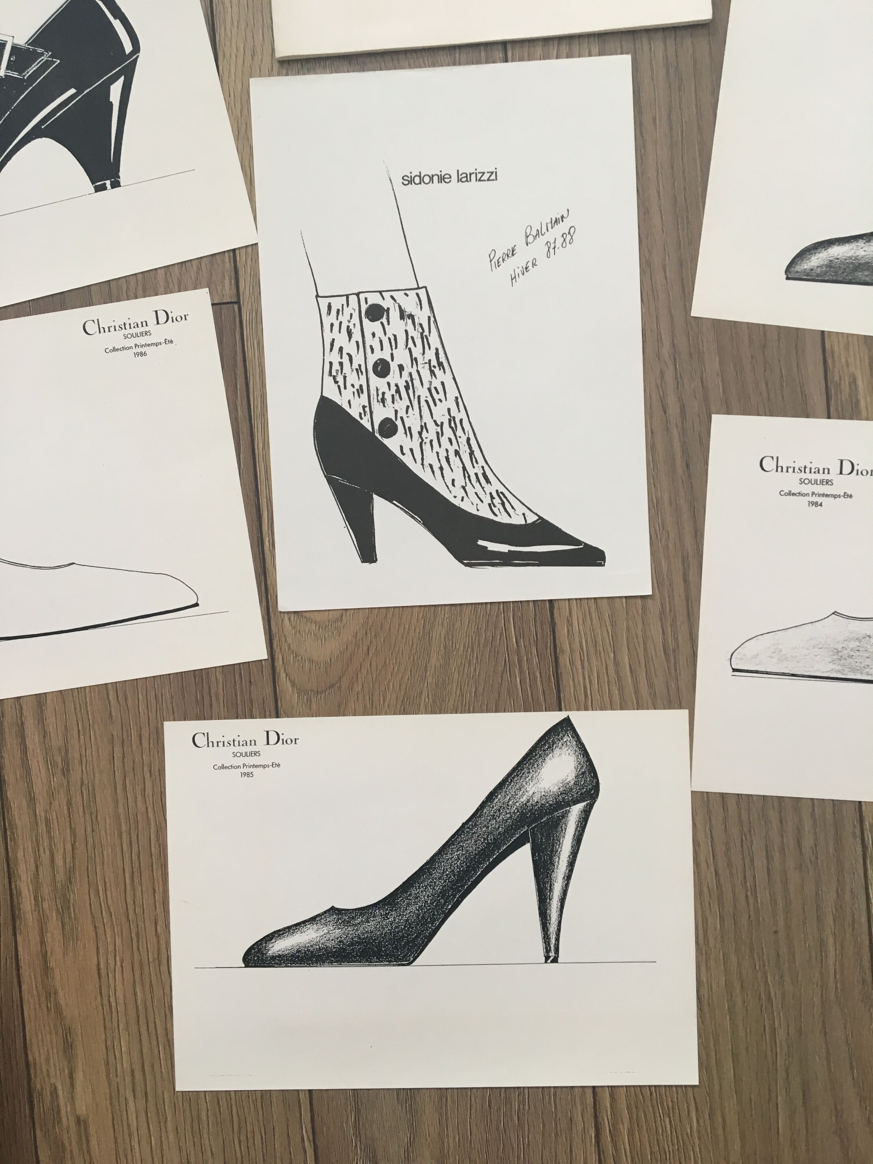 Christian Dior - Pierre Balmain: batch of 10 fashion sketches