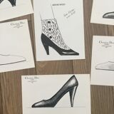 Christian Dior - Pierre Balmain: batch of 10 fashion sketches
