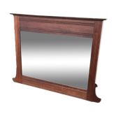 Beveled wooden mirror, 99x83cm