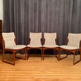 Set of four Vamdrup Stolefabrik chairs, Denmark, 1960s