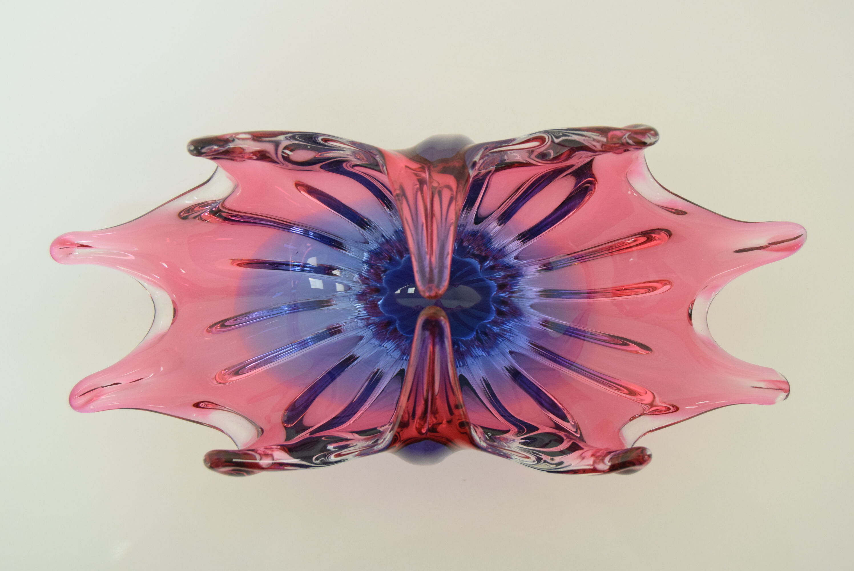 Art  Glass Bowl Designed by  Josef Hospodka for Chribska,1960's.