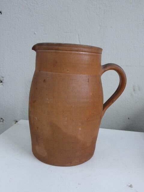 Great old stoneware pitcher