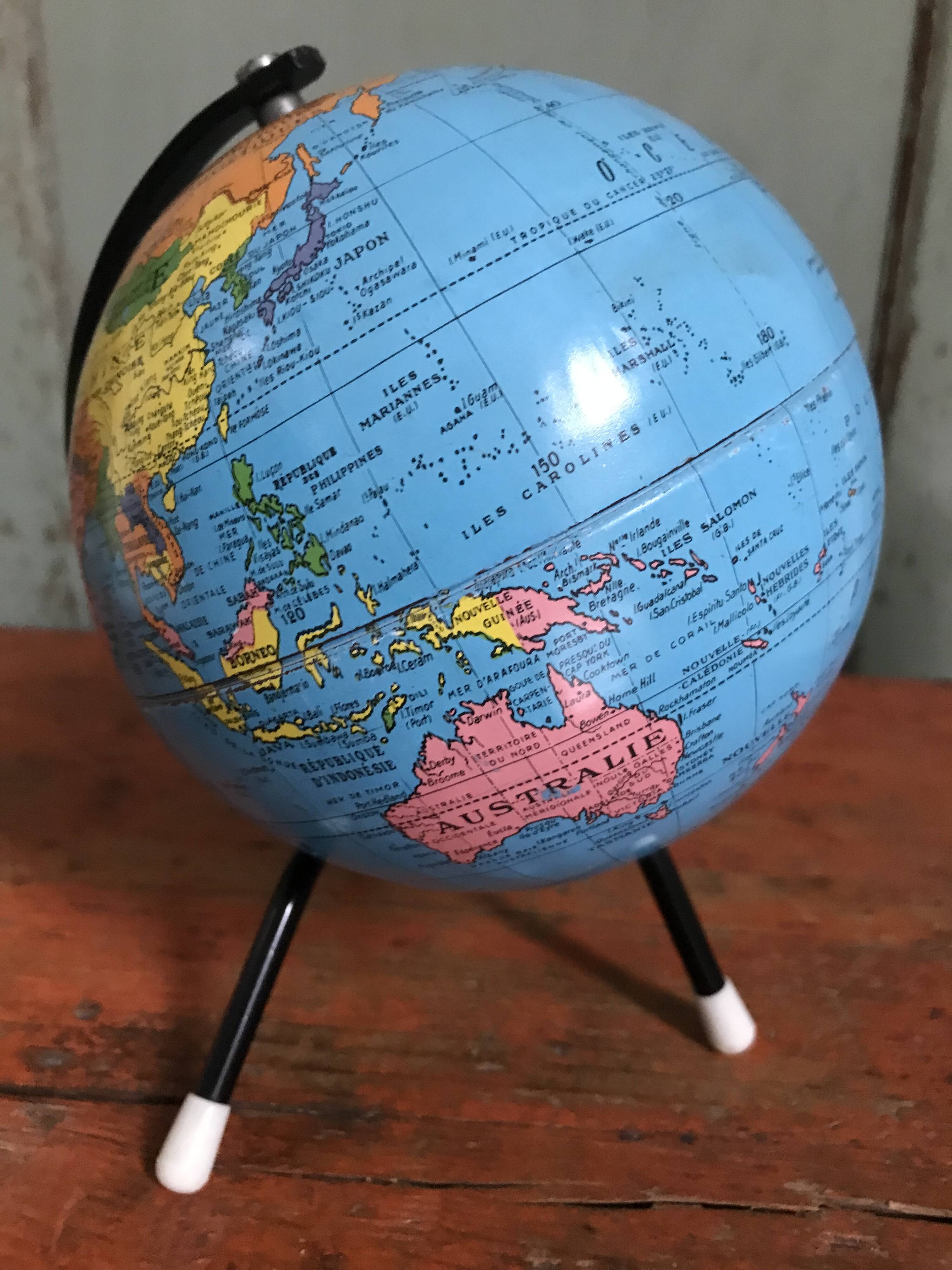 Small vintage globe 1960s