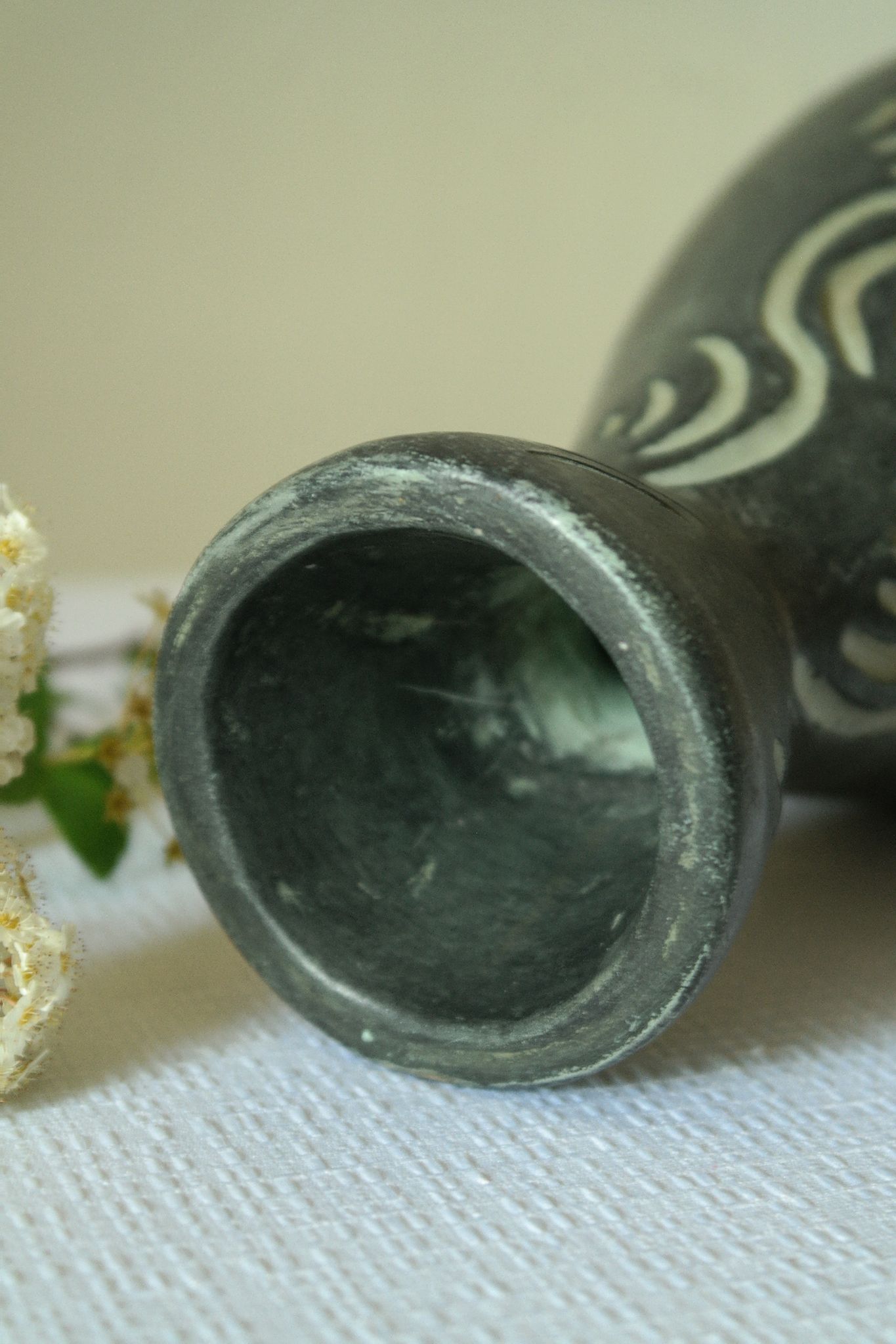 Ceramic vase GERUNDA SPAIN vintage brutalist