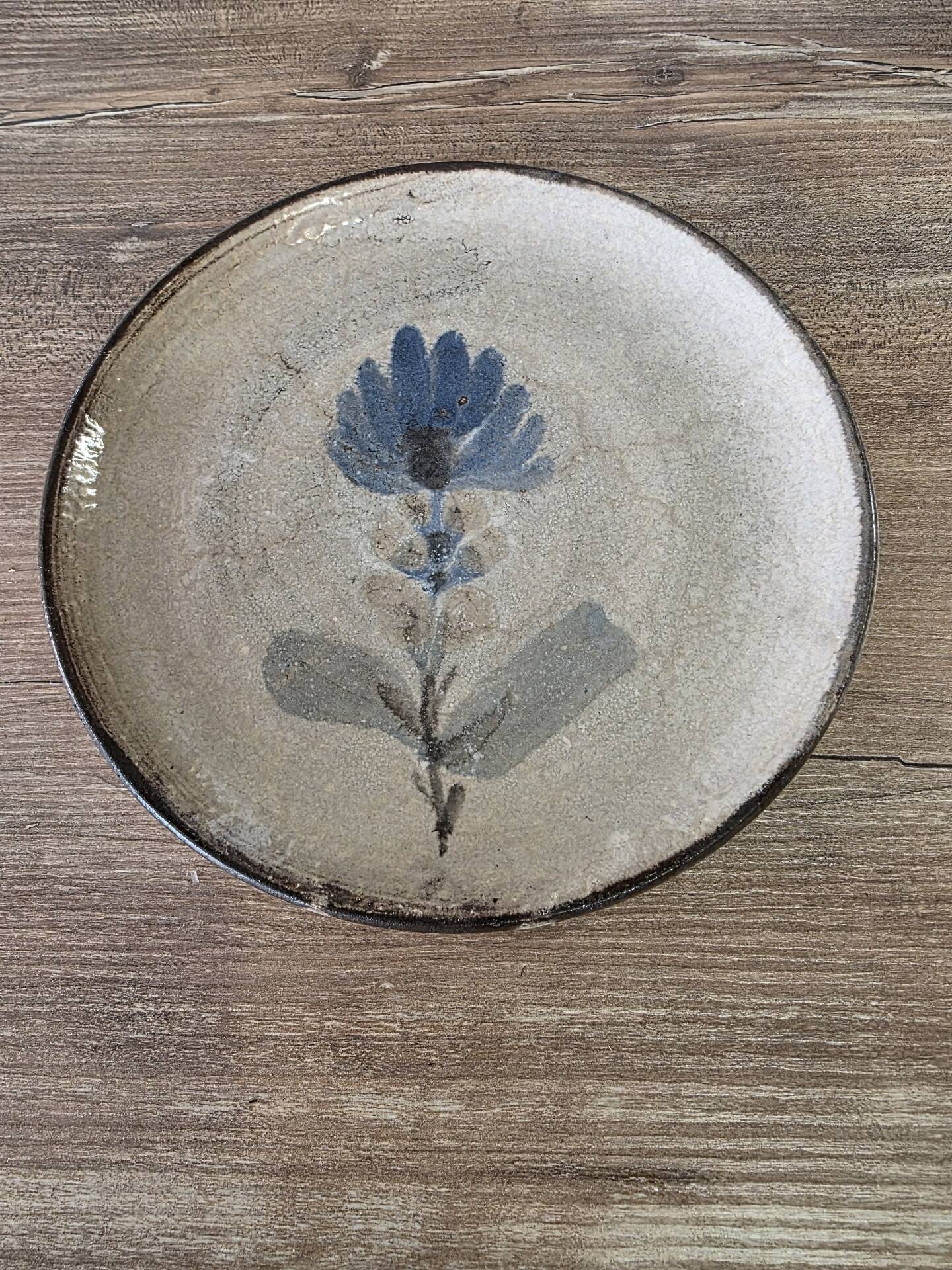 Ceramic plate Gustave Reynaud Le Mûrier Vallauris vintage