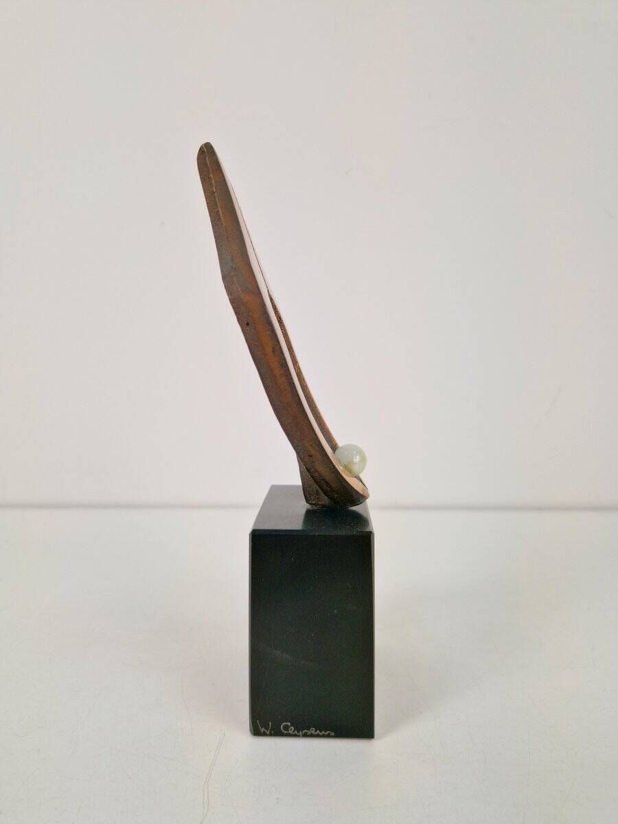 Bronze Sculpture on Stone Base by Willy Ceysens, 1970