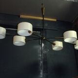 6-light art deco chandelier from the 30s/40s