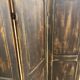 Four-sided screen in patinated solid oak, 1900s period