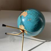 Vintage Metal Globe World Maps Tarides Paris