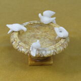Alabaster bird bath