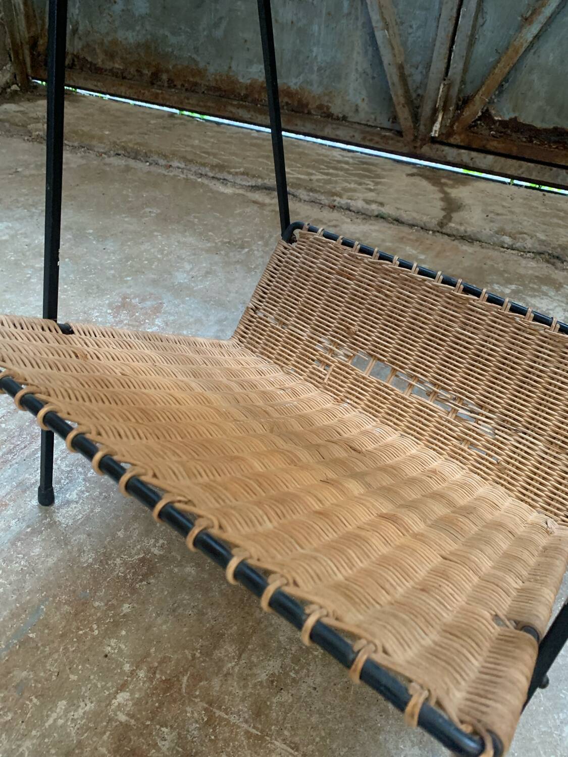 Pair of Raoul Guys Wicker Magazine Racks Circa 195