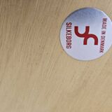 Solid teak TV table with swivel top, Silkeborg, Denmark, 1960s/1970s.