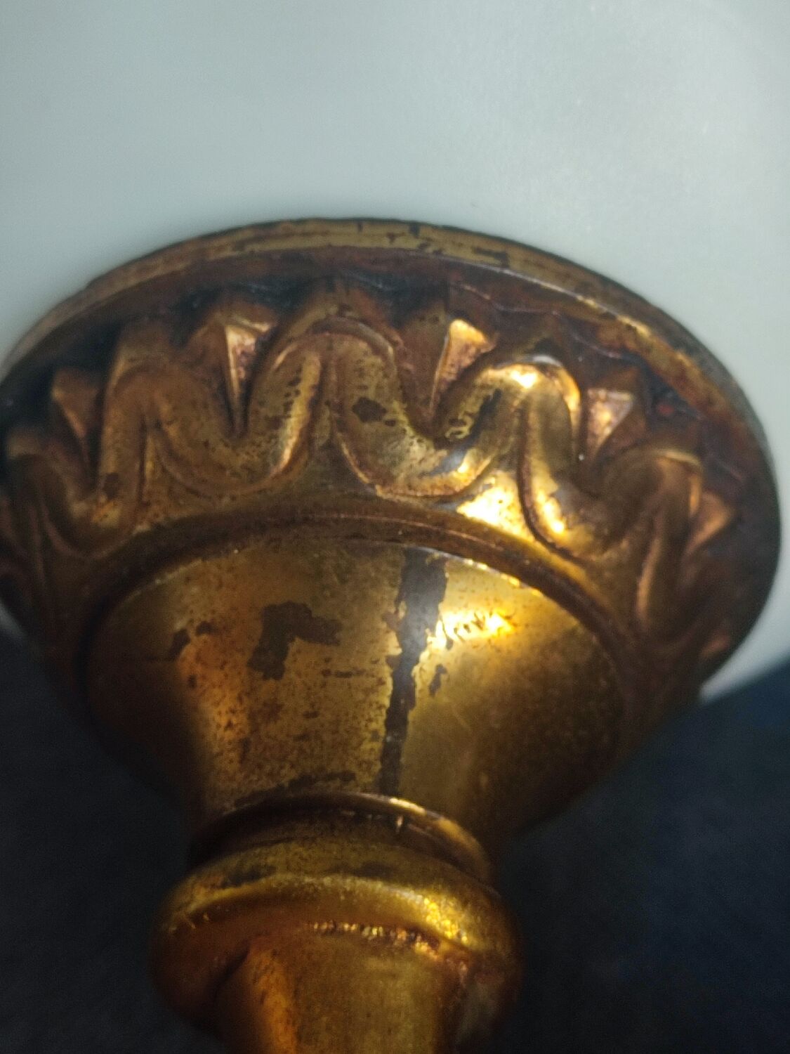 Pair of vintage brass and opaline wall lights