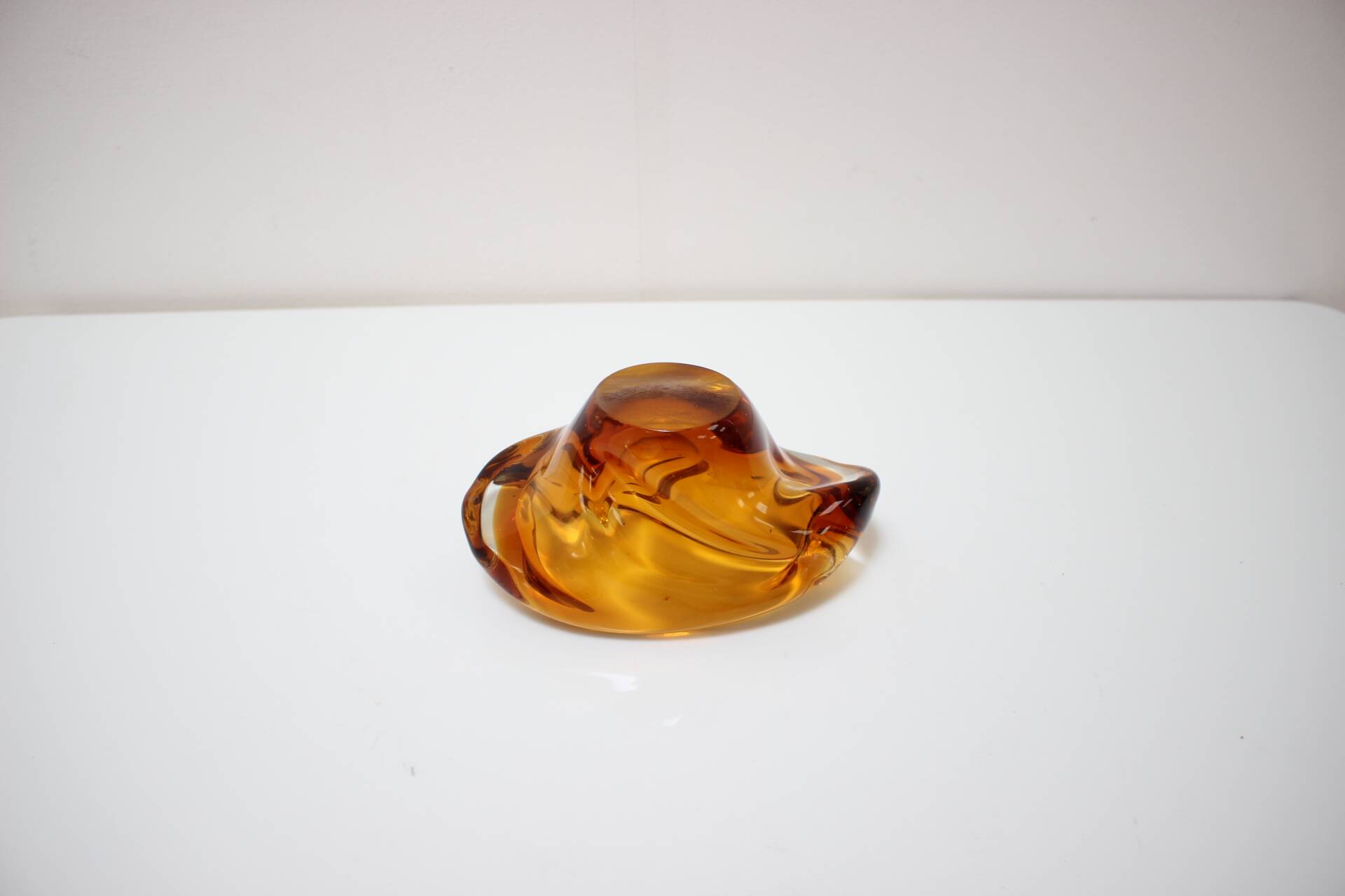 Bohemian Art Glass Bowl/Ashtray by Josef Hospodka, 1960's
