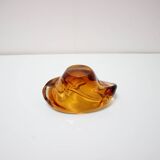 Bohemian Art Glass Bowl/Ashtray by Josef Hospodka, 1960's
