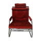 70s velvet armchair