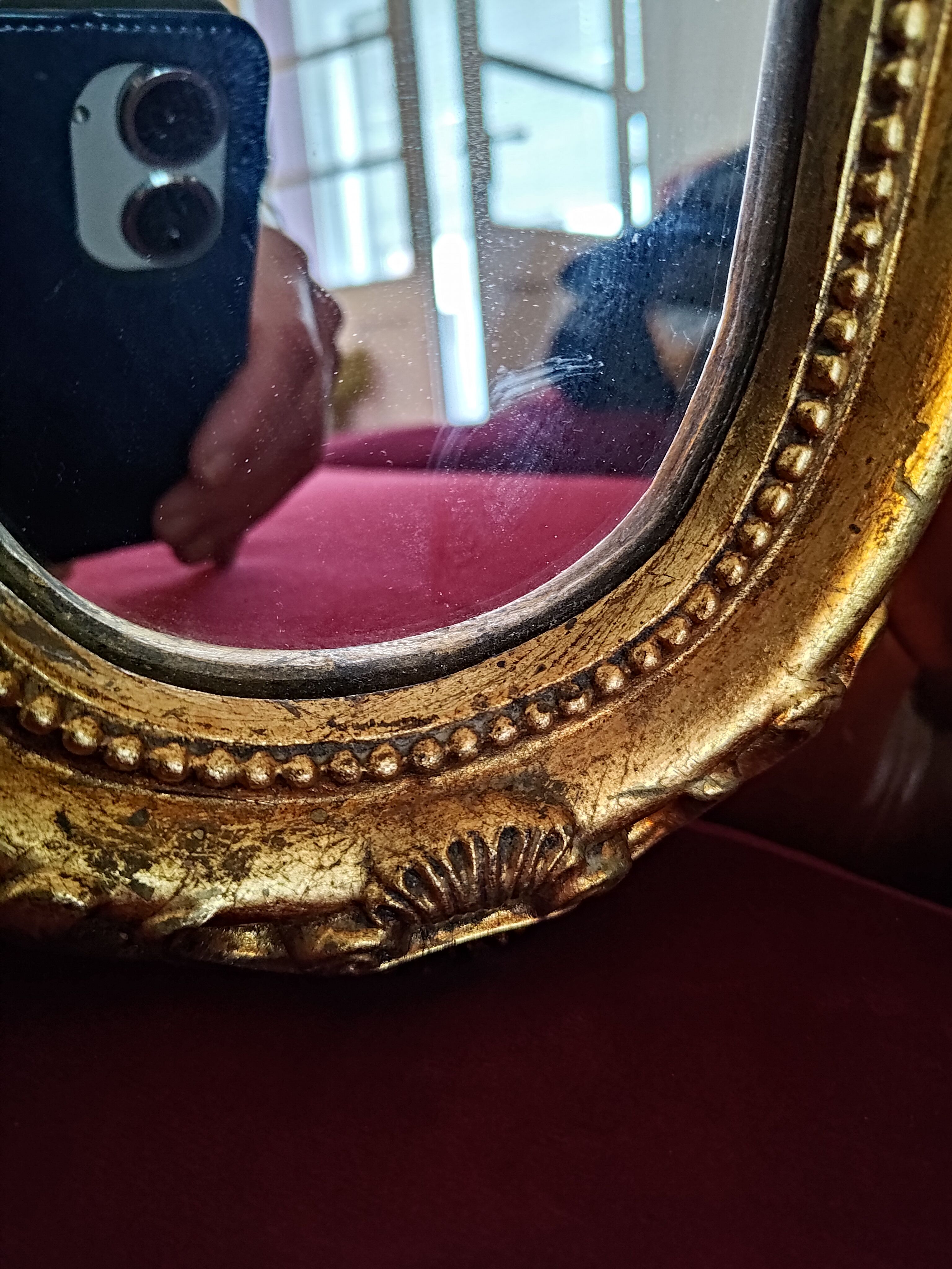 Baroque gilded mirror