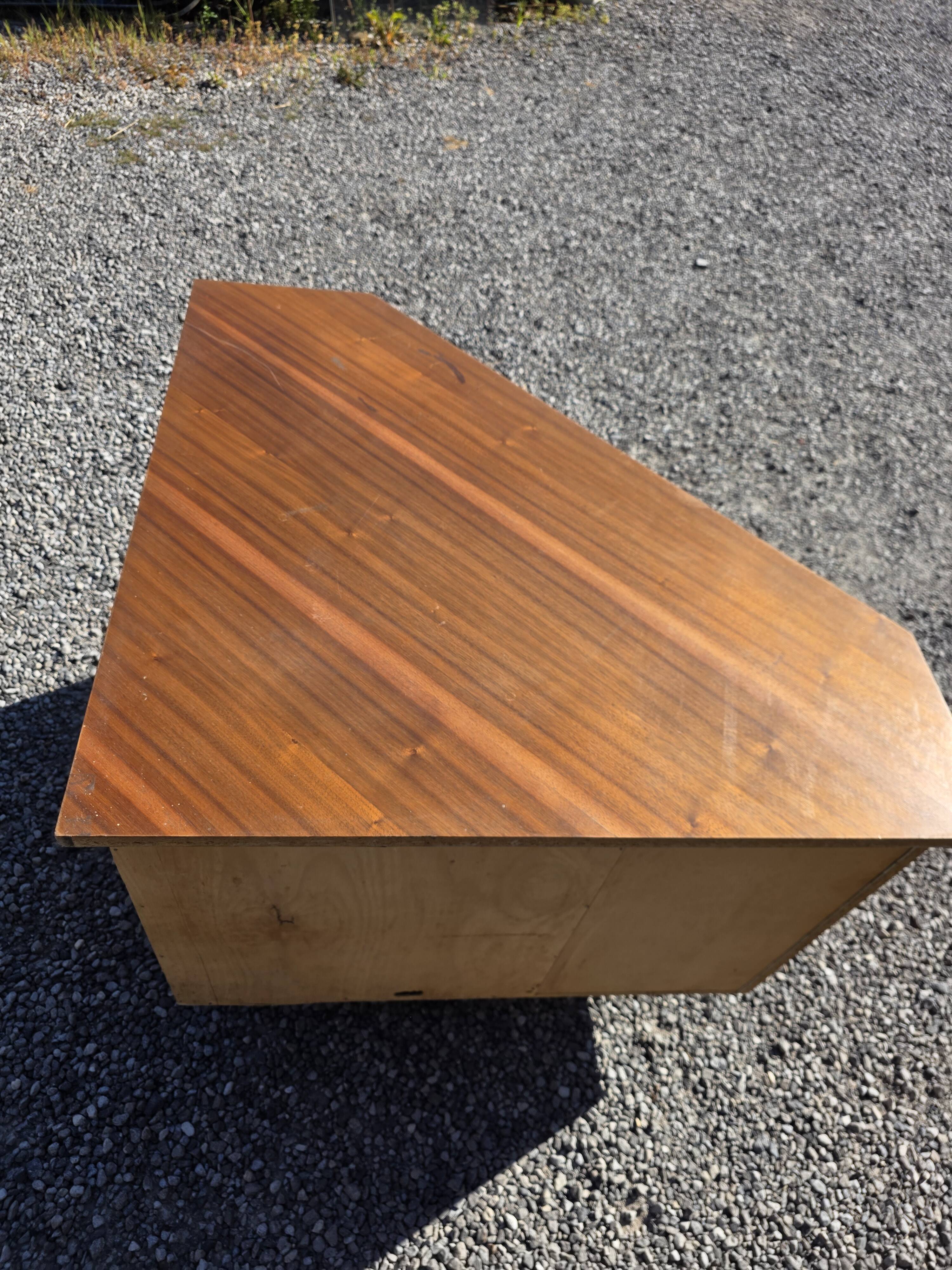 Scandinavian corner unit in teak from the 1960s.