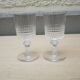 Lot de 9 anciens verres à pied de style Baccarat