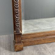 Large carved wooden mirror, late 19th century