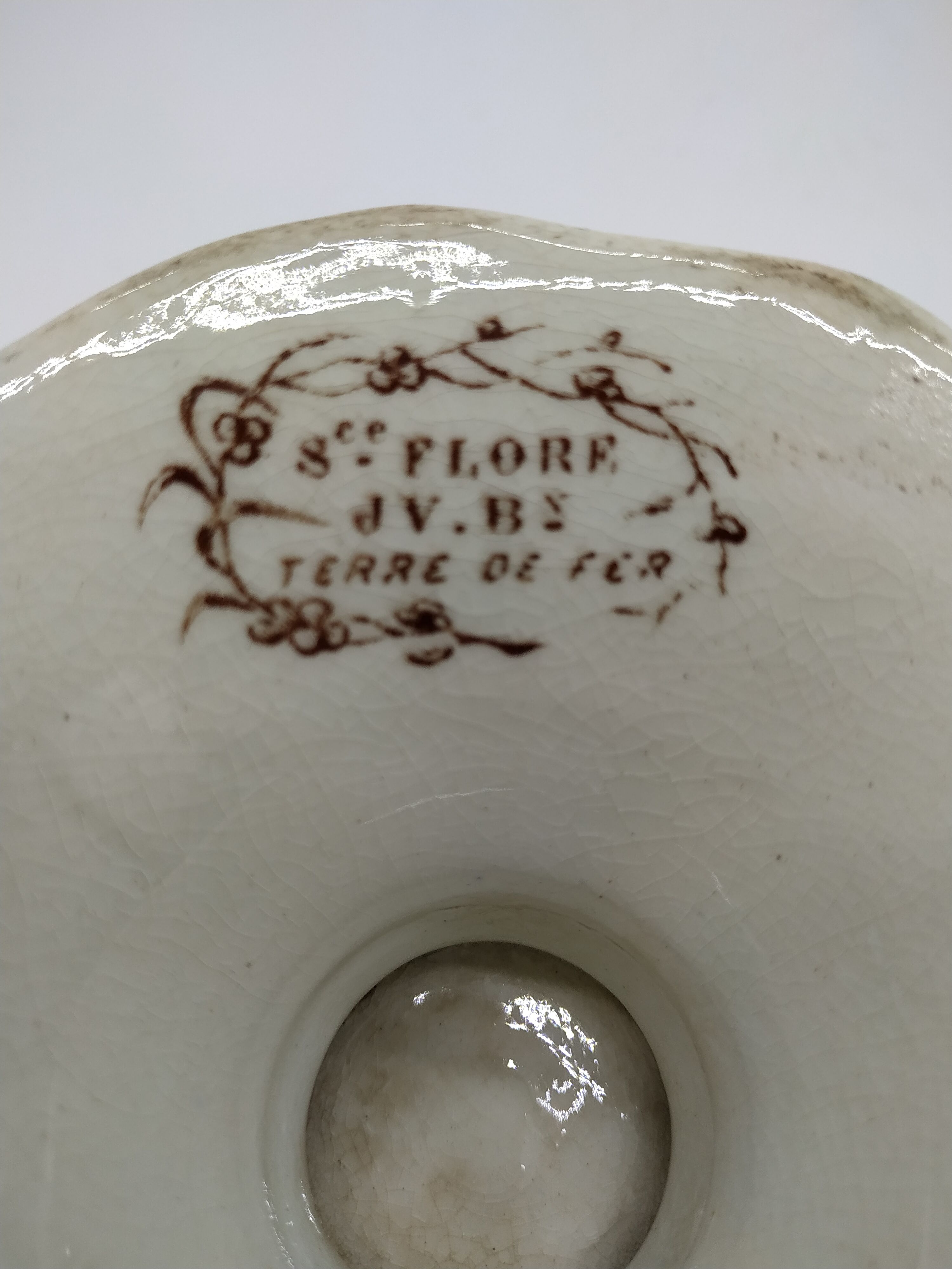 Compotier of the flora department of the house Jules vieillard de bordeaux