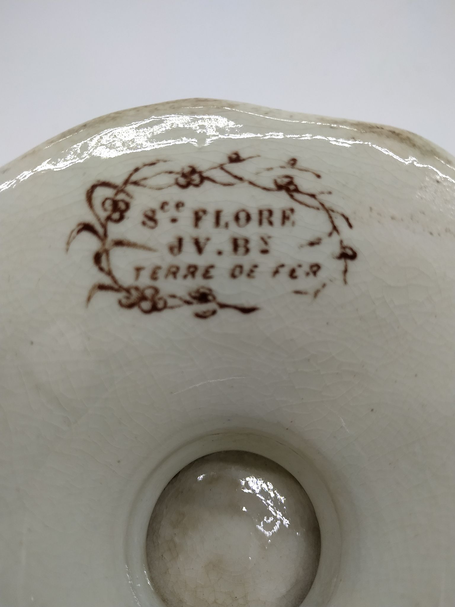 Compotier du service flore de la maison Jules vieillard de bordeaux