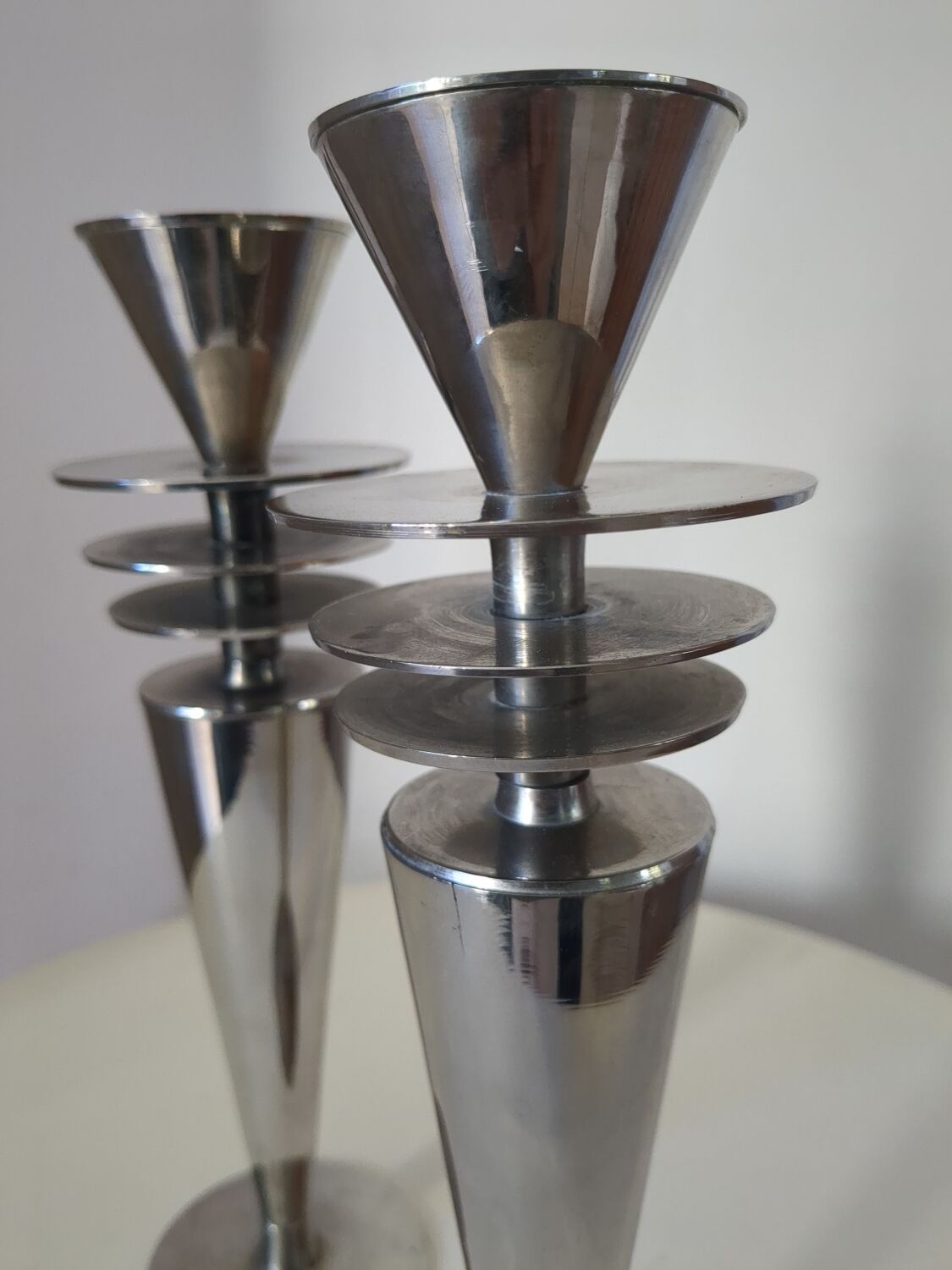 Modernist candlestik candle holders from the 1940s