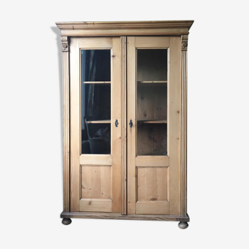 Pine library cabinet