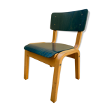 Vintage wooden kindergarten chair 1970