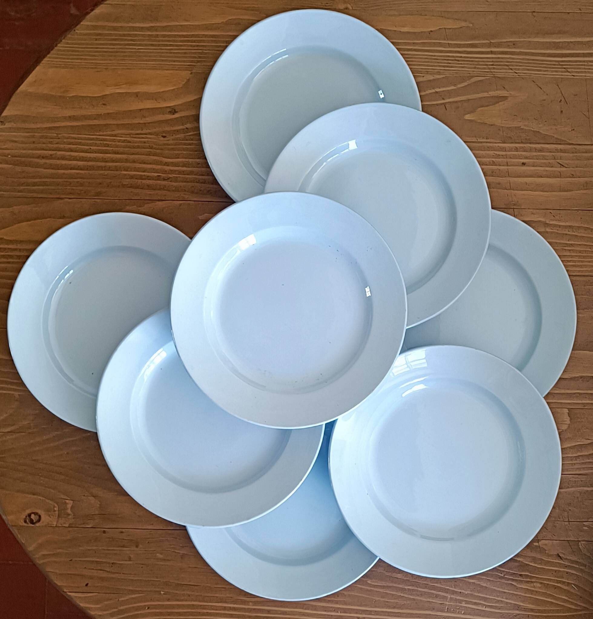 8 flat plates Gien