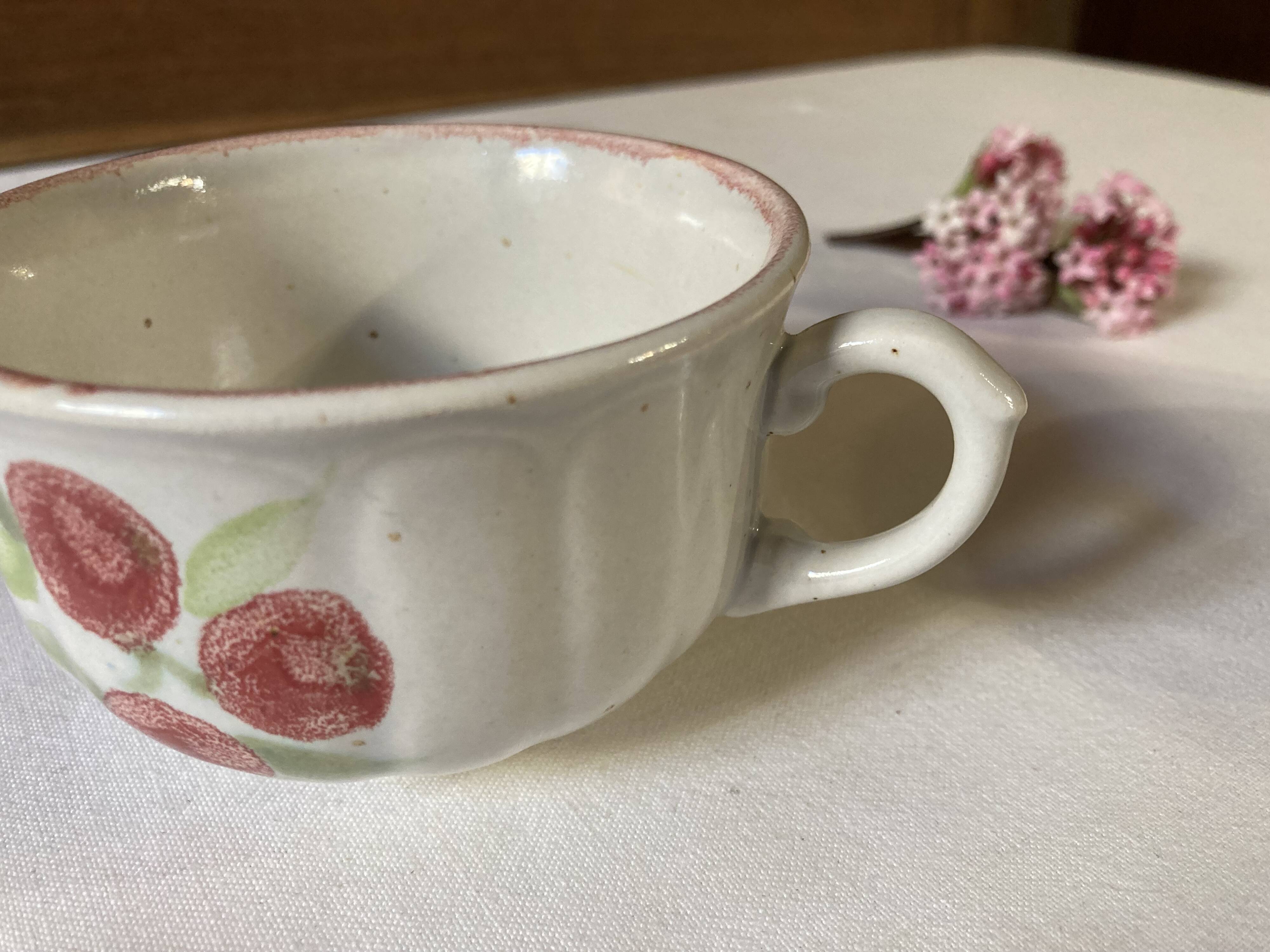 Tea cups, earthenware from Salins-les-Bains