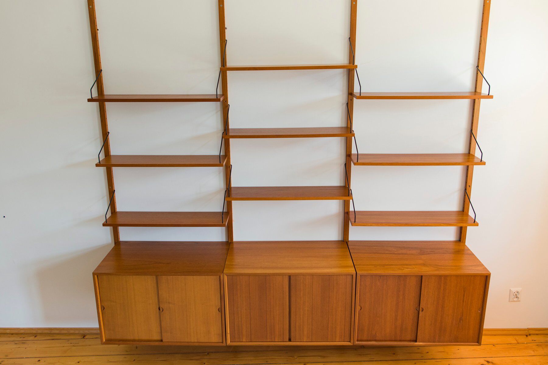 Modular wall storage system by Poul Cadovius for Cado, 1960s