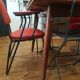 Table with extensions compass legs