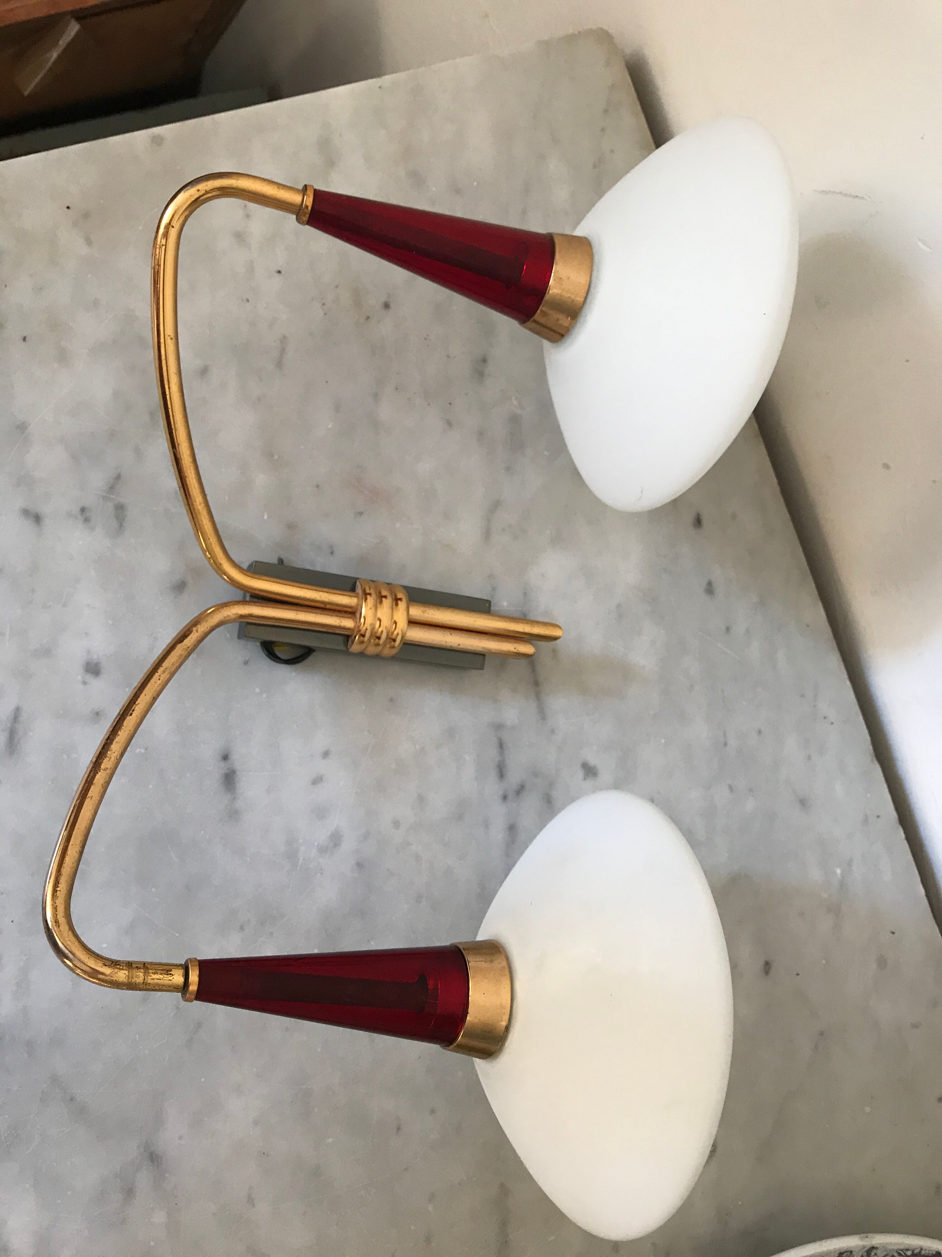 Vintage opaline sconce