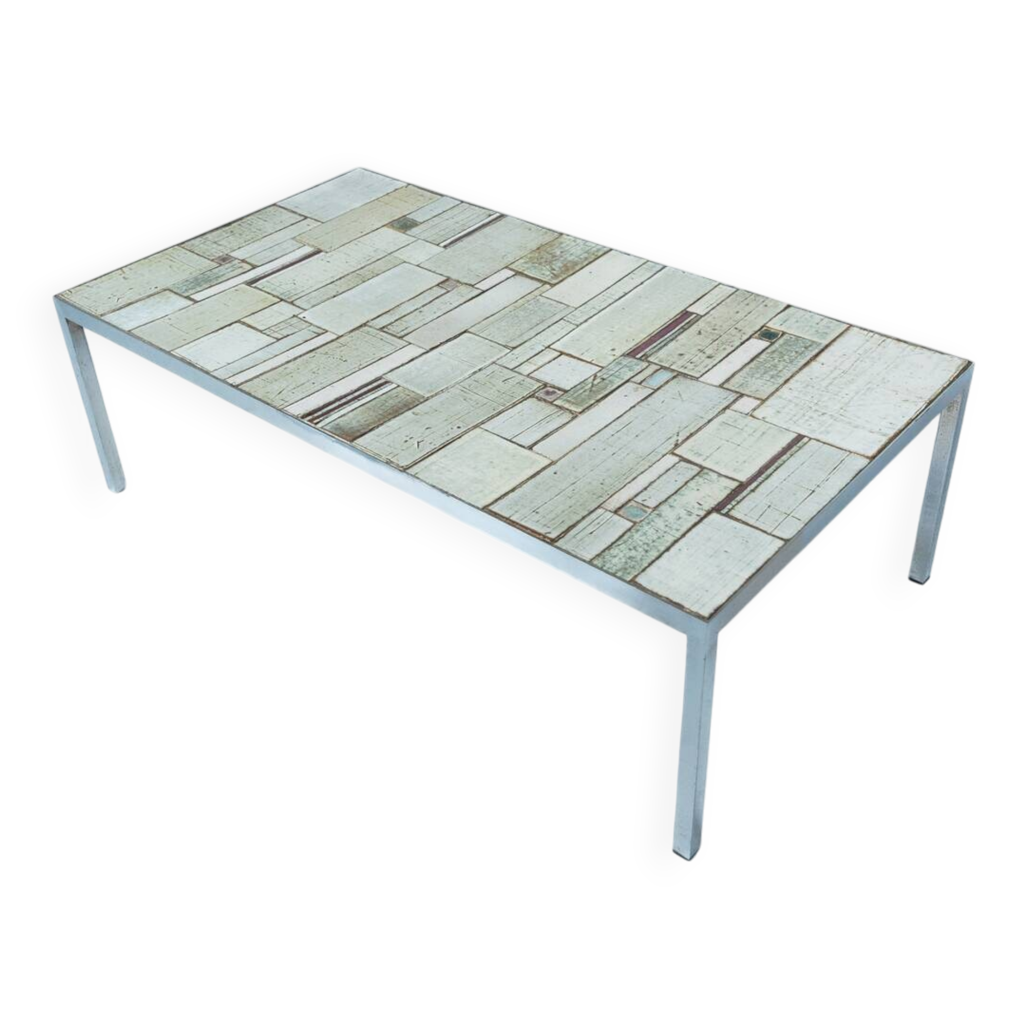 Mid-Century Mosaic Coffee Table attributed to Pia Manu, 1970s