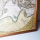 Frame and map "Orbis terrae compendiosa descriptio", Reproduction of an engraving Gérard Mercator