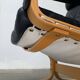 Siesta lounge chair set in Norwegian leather with ottoman by Ingmar Relling for Ekornes