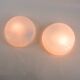 A pair of white ceiling lamps, RZB Bamberg, Germany, 1970s.