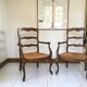 Pair of Provencal mulched armchairs Louis XV style