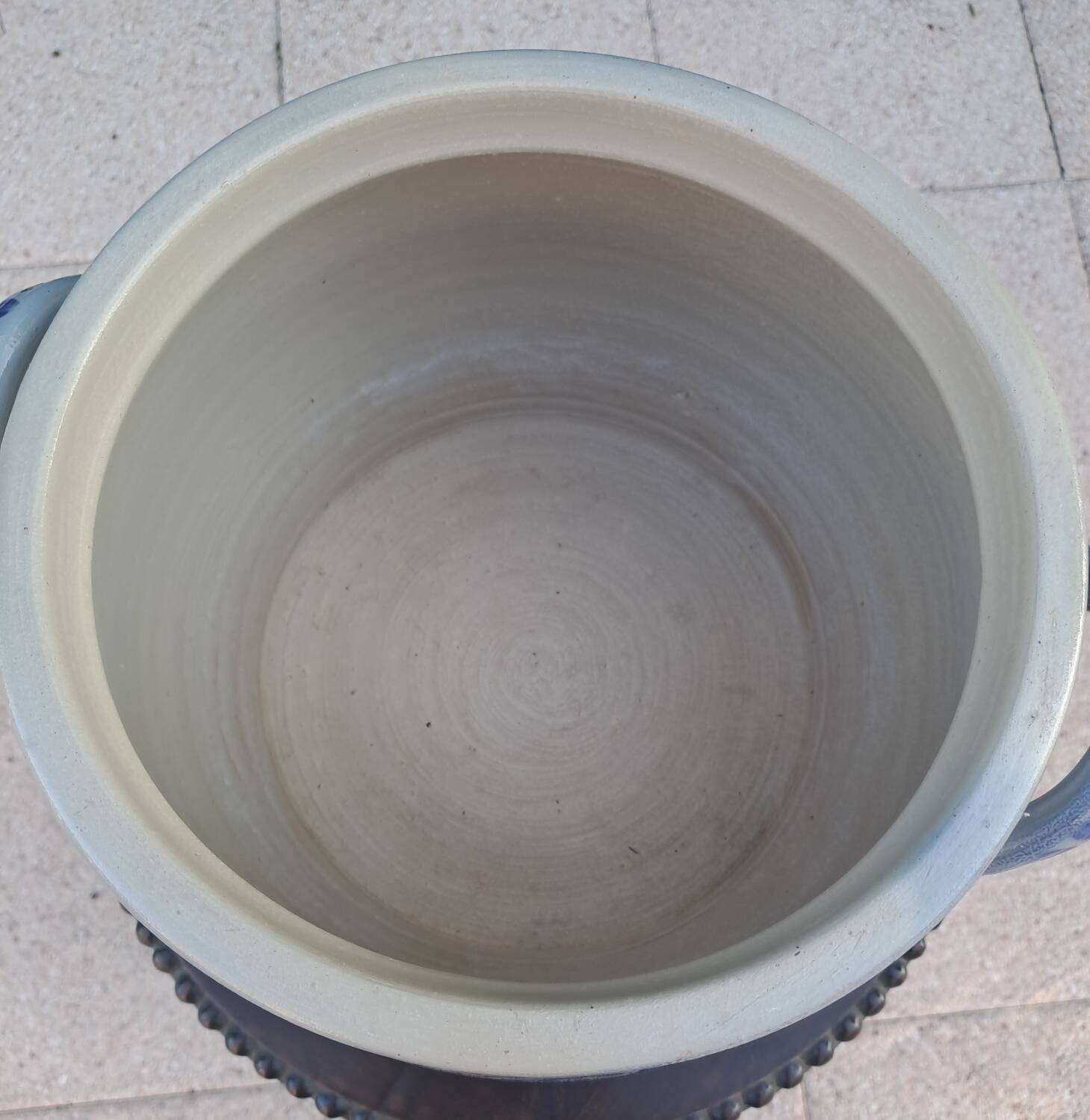 Alsace stoneware grease pot