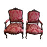 Paire de fauteuils de style Louis XV, XIXe siècle