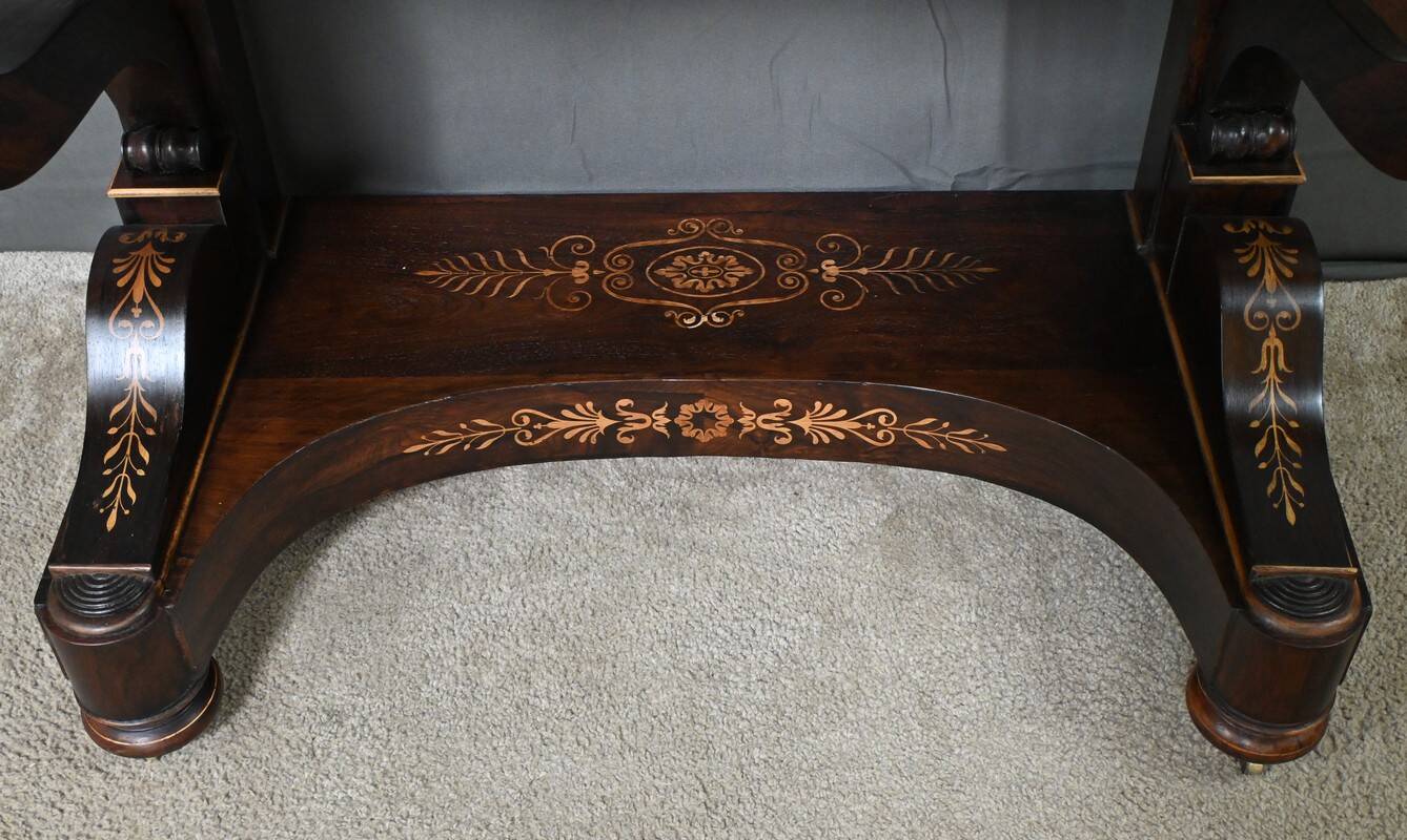 Coiffeuse en Palissandre et Marqueterie, époque Charles X – Début XIXe