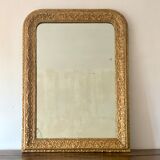 Mirror fireplace trumeau Louis philippe gilded