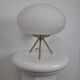 Lampe tripode avec opaline UFO space age 70s