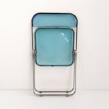 Blue Plia Chair by Giancarlo Piretti for Castelli, 1960