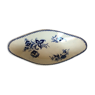 Oval ceramic plate Sarreguemines
