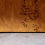 Table basse en loupe d'orme Alveo par Willy Rizzo pour Mario Sabot, 1972