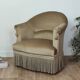Velvet toad armchair